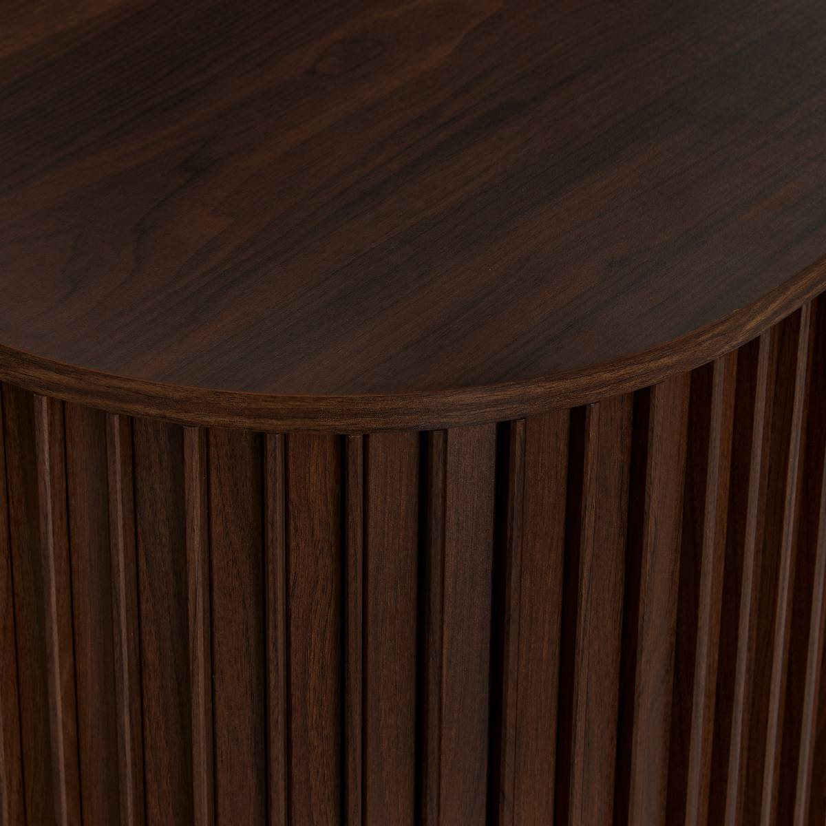 Rectangular sideboard 2 doors 1 level "Alcove" Brown, 100x75 cm Brown
