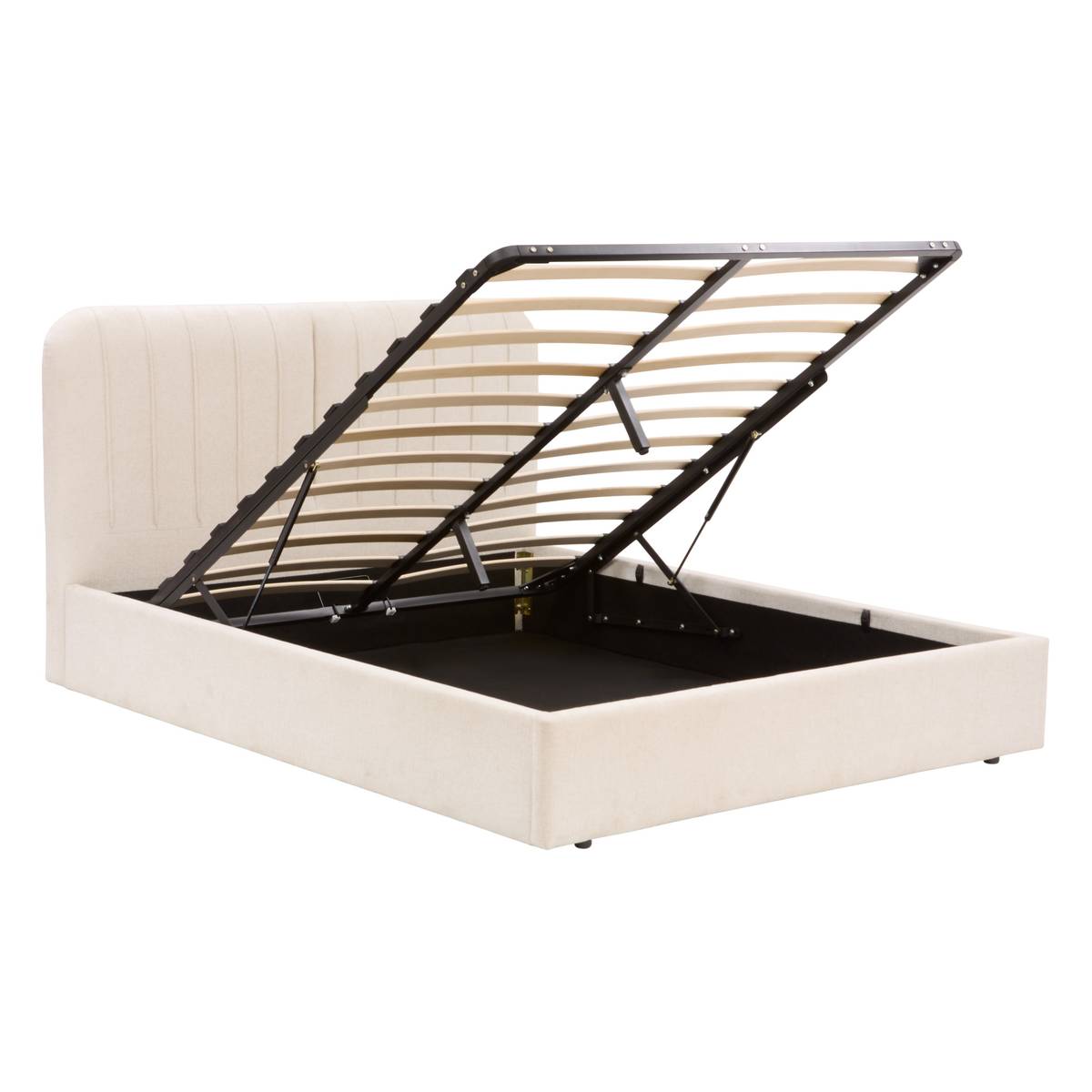 Storage bed "Cala" Beige, 160x200 cm Beige