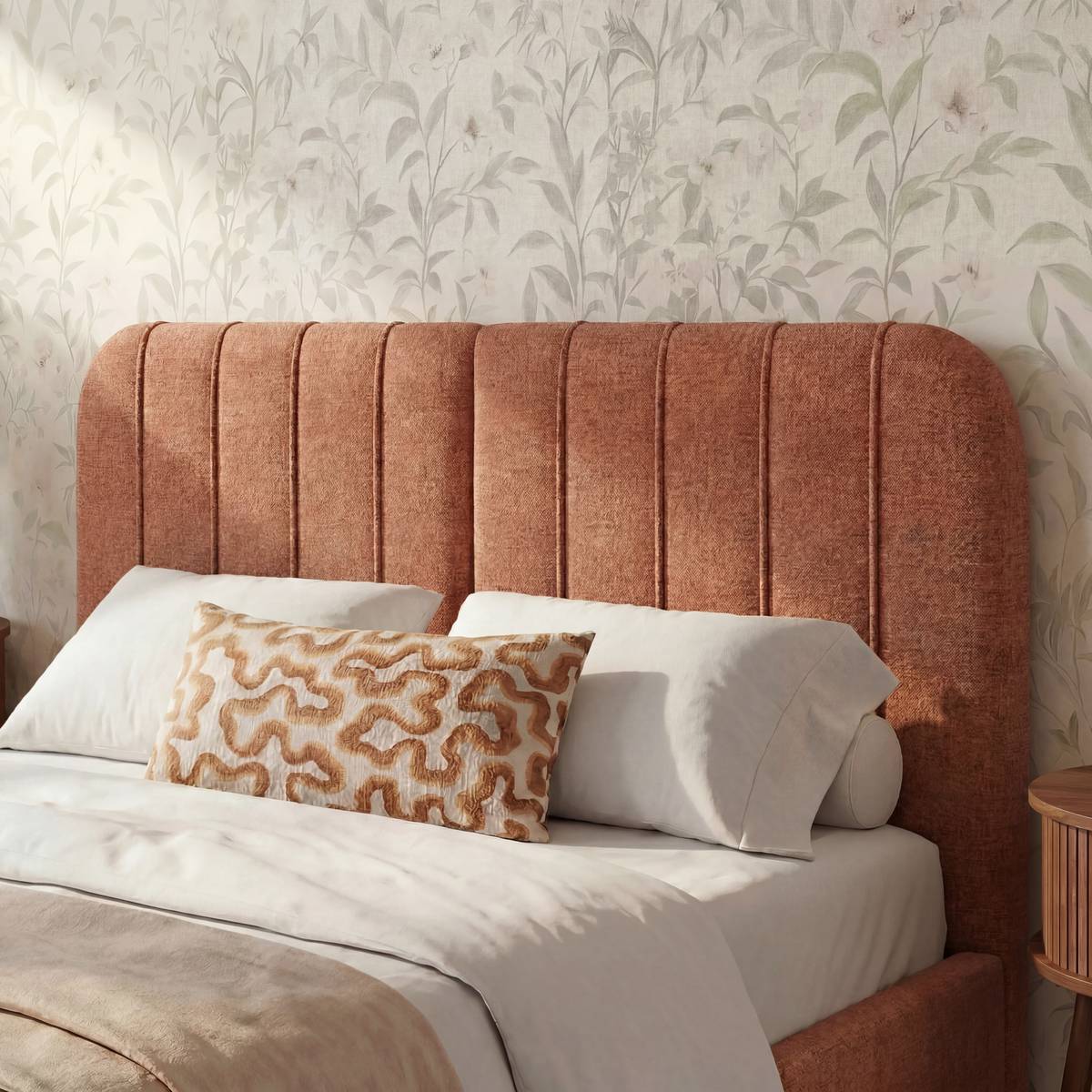 Storage bed "Cala" Terracotta, 160x200 cm Terracotta