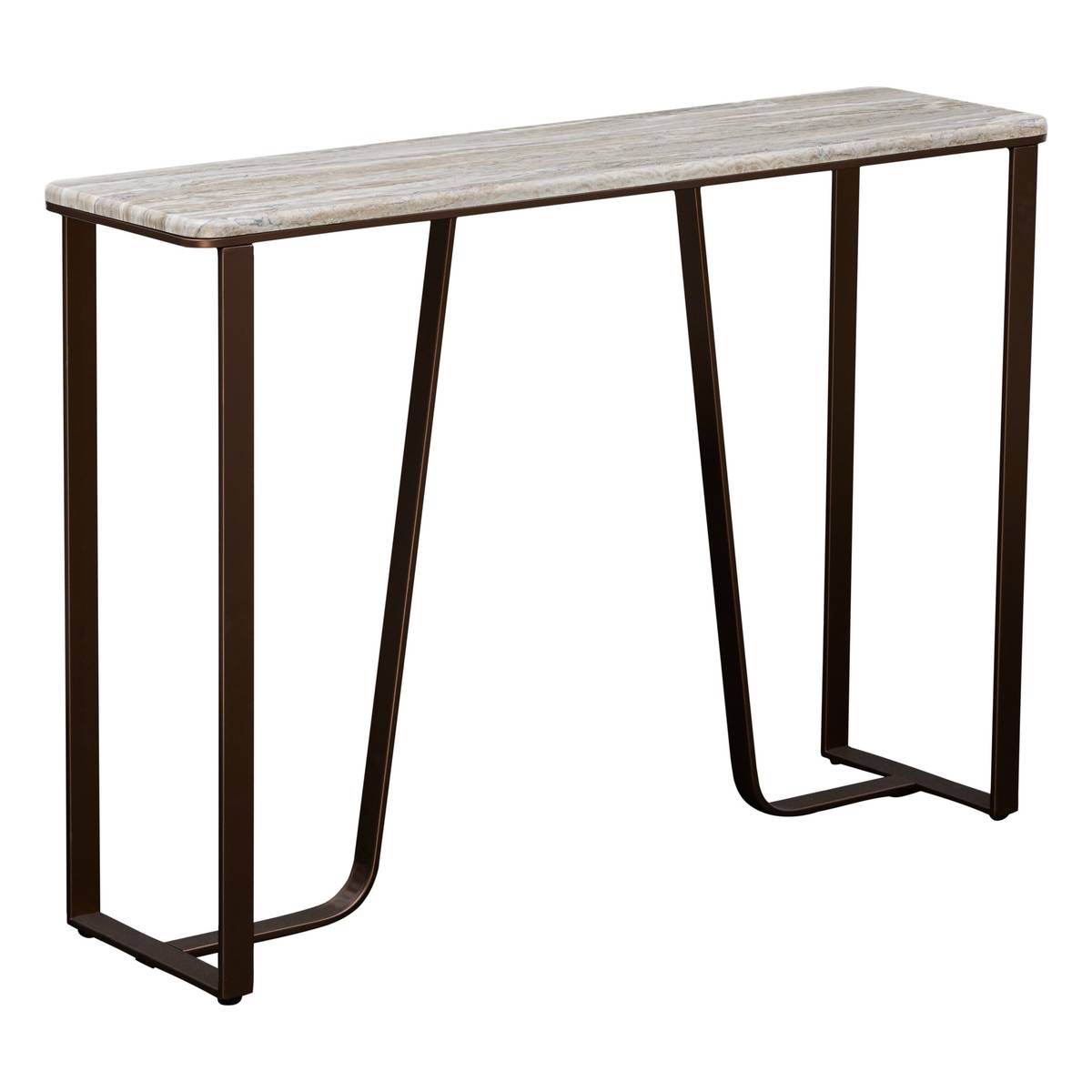 Console "Graphite" Steel, Chocolate, 120x32 cm Chocolate