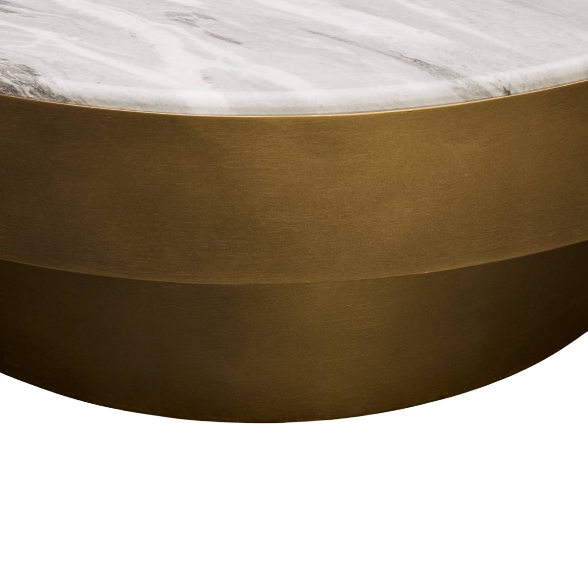 Coffee table "Graphite" Steel, Gold, Dia. 80 cm Gold