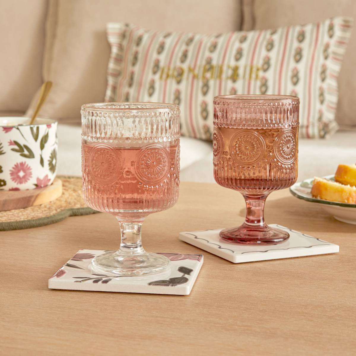 Set of 6 "Ina" wine glasses 210 ml, Glass, Transparent Transparent