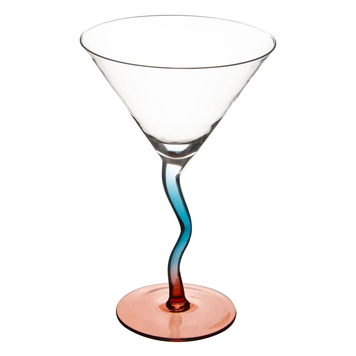 Set of 4 Cocktail Glasses "Homy" 300 ml, Glass, Multicolor Multicolored