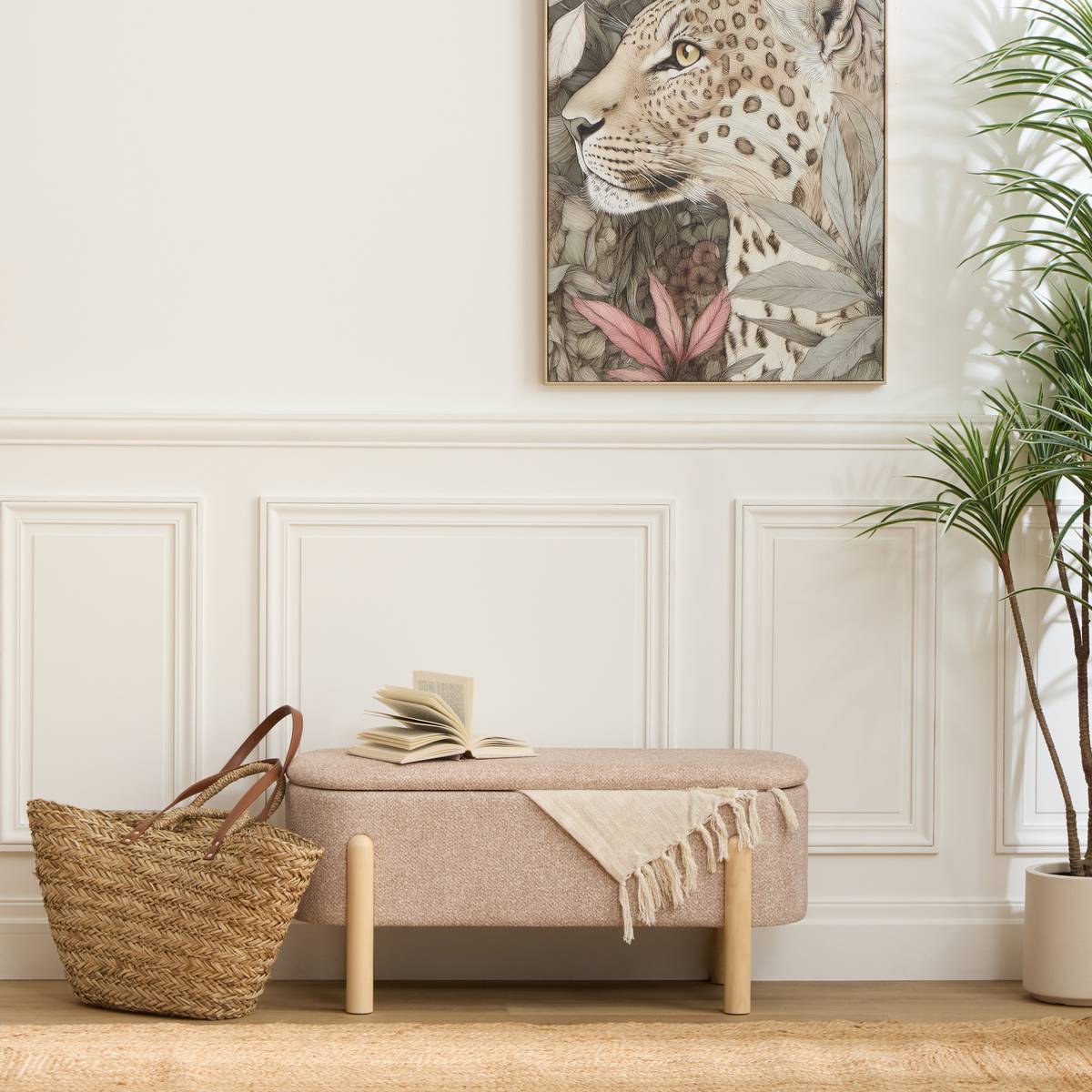 Preparation bench "Muka" Pine, Beige, 1 seat Beige