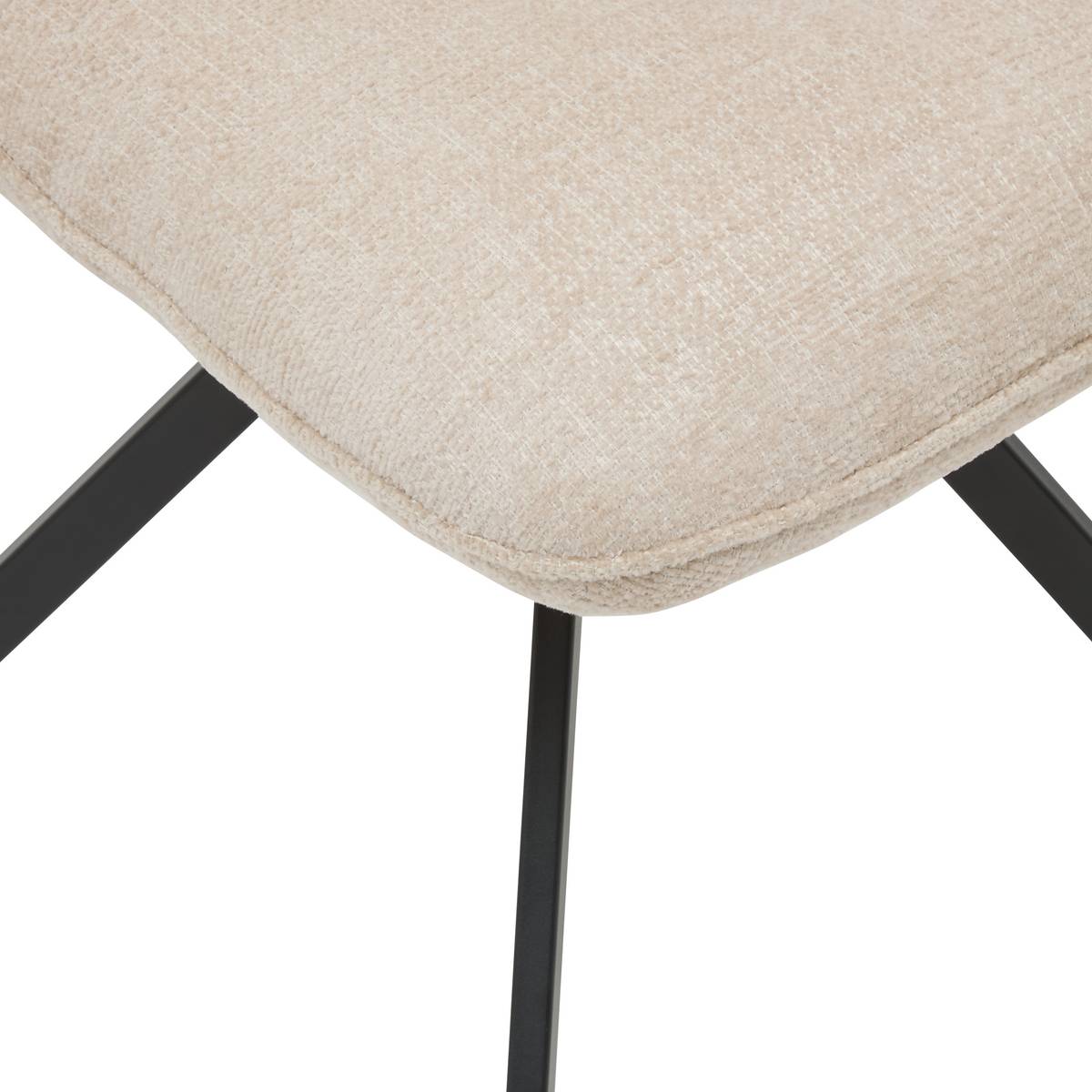 Chair "Gira" Steel, Beige Beige