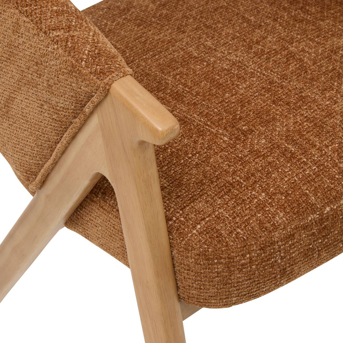 Armchair "Amza" Rubberwood, Bronze Bronze