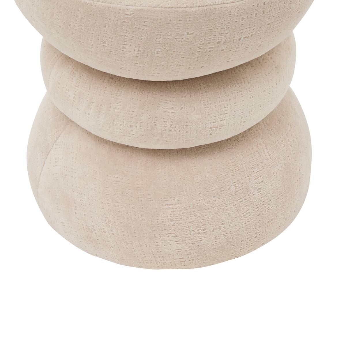 Pouf "Ritem" Cream, Dia. 36 cm Cream