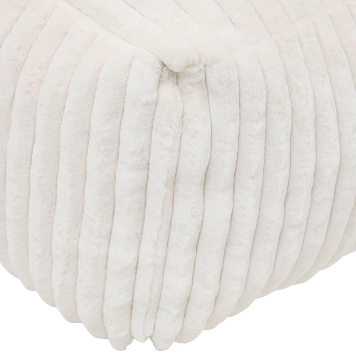 XL pouf "Muzi" Cream, 78x61 cm White