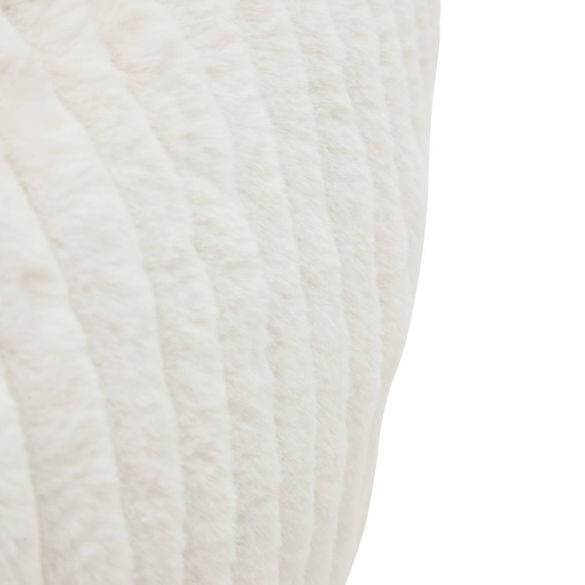 XL pouf "Muzi" Cream, 78x61 cm White