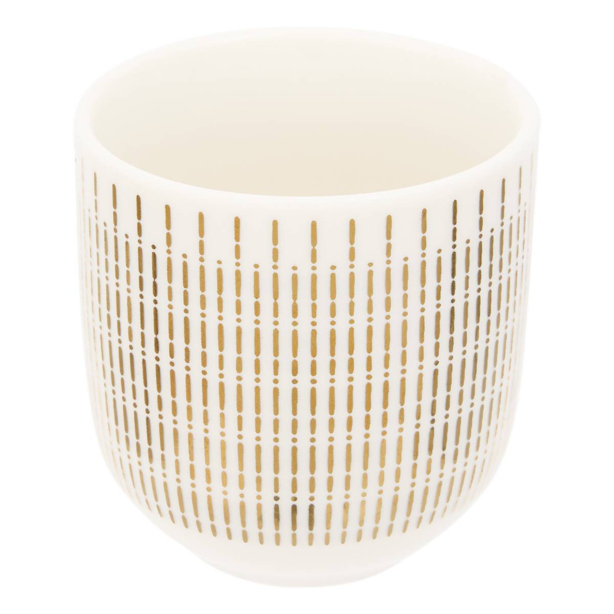 Cup Set "Lunis" 109 ml, Porcelain, Gold Gold