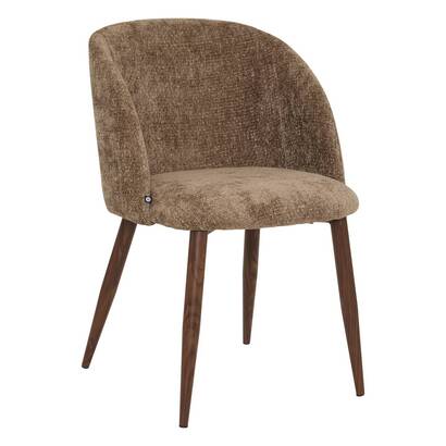 Chair "celeste" steel, tonka brown