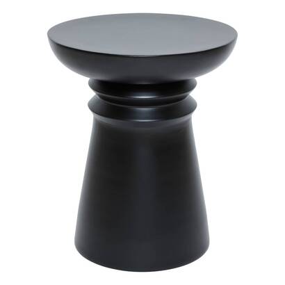 Side table "jaya" steel, black, dia. 38 cm