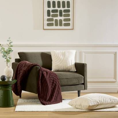 Throw "arka" brown tonka, 230x180 cm