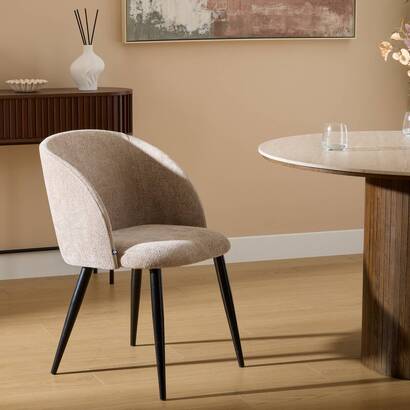 Chair "celeste" steel, beige