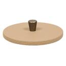 Set of 2 round decorative boxes "Bonie" Hevea, Beige, Dia. 14.8/19.5 cm Beige