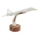 Avion d&eacute;coratif "Johan" Manguier / Aluminium, H.25 cm Silver
