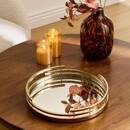 Tray "Tayma" Steel, Ø 35.5 cm Gold