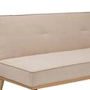 Convertible Sofa "Dohan" 3-seater, Pine, Beige Beige