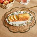 Placemat "Mona" Hoop, Ø 38 cm Bordeaux