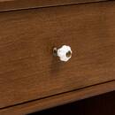 Rectangular bedside table 1 drawer "Mona" Brown, 44.5 x 40 cm Brown