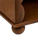 Rectangular bedside table 1 drawer "Mona" Brown, 44.5 x 40 cm Brown