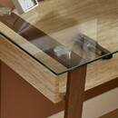 Desk "Ariro" Tempered glass, Beige, 110x55 cm Beige