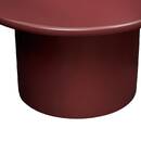 Round coffee table "Douglas" Bordeaux, D.80 cm Bordeaux