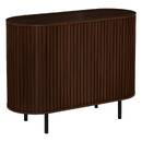Rectangular sideboard 2 doors 1 level "Alcove" Brown, 100x75 cm Brown