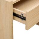 Rectangular desk with 1 drawer "John" Beige, 100x50 cm Beige
