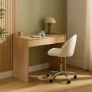 Rectangular desk with 1 drawer "John" Beige, 100x50 cm Beige