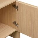 Rectangular 3-tier bookcase "John" Beige, 180x85 cm Beige