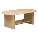 Oval coffee table "Douglas" Beige, 110x60 cm Beige
