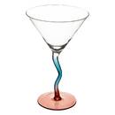 Set of 4 Cocktail Glasses "Homy" 300 ml, Glass, Multicolor Multicolored
