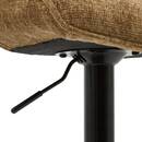 Set of 2 swivel bar stools "Cirea" Steel, Bronze, H.105 cm Bronze