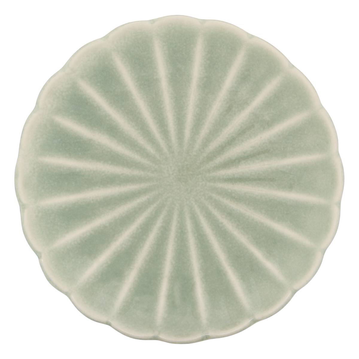 Set of 4 bread plates "Romy" Stoneware, D.15,3 cm Green