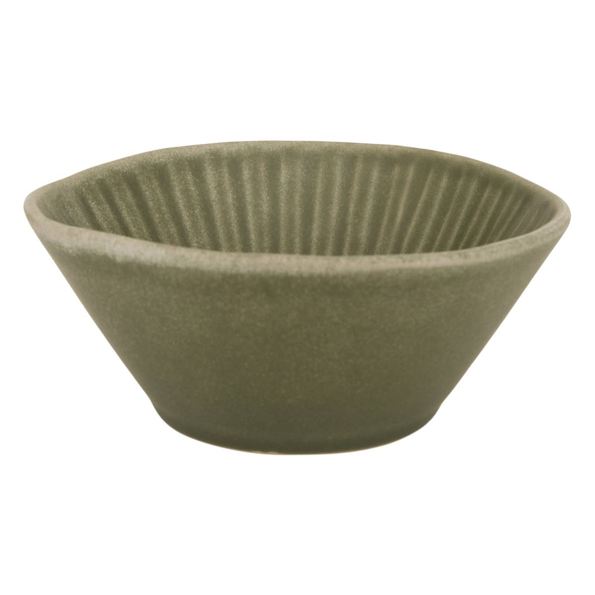 Set of 6 "Nyero" bowls Earthenware, Dia.14 cm Green