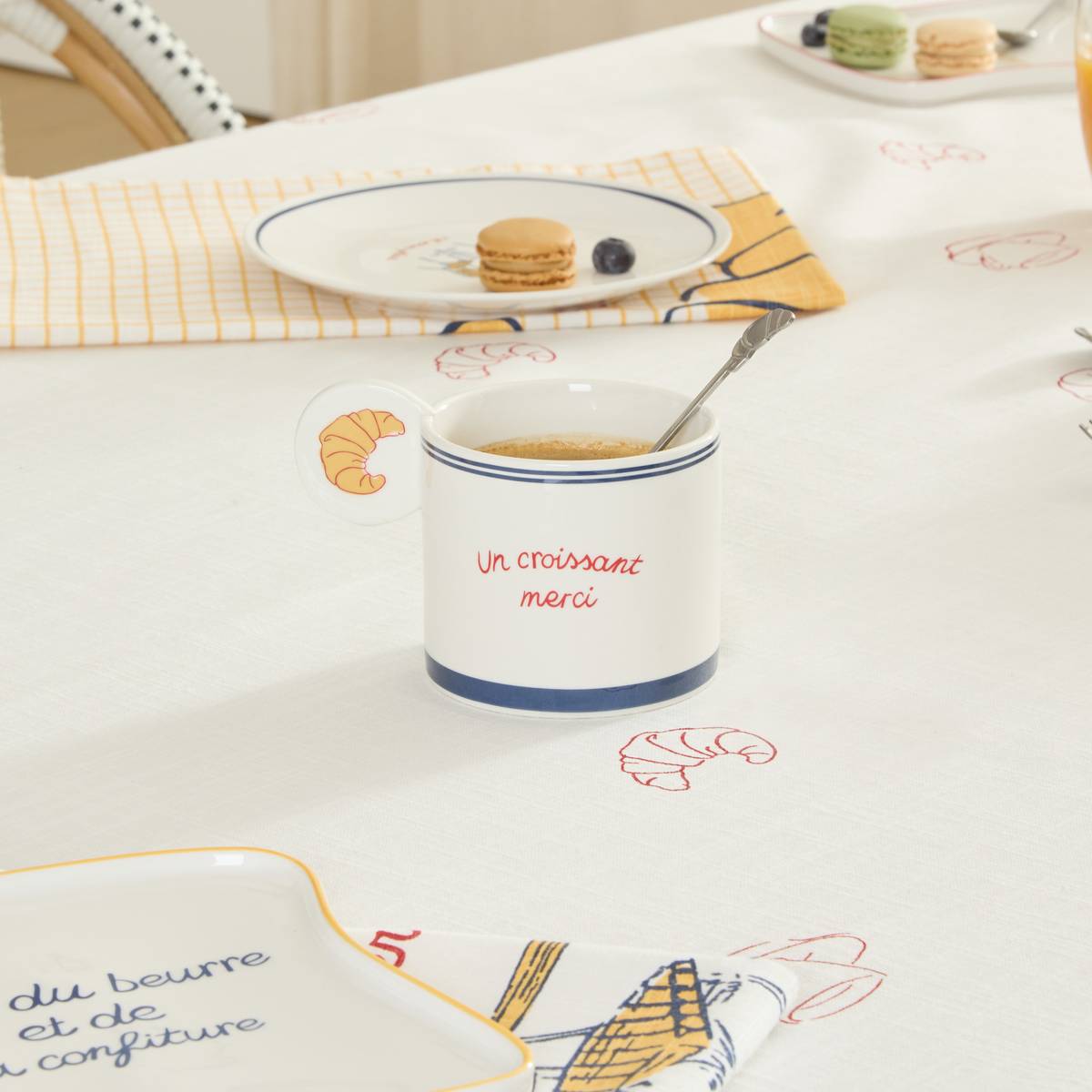 Mug "Petit dej à la française" 340 ml, Porcelain Blue