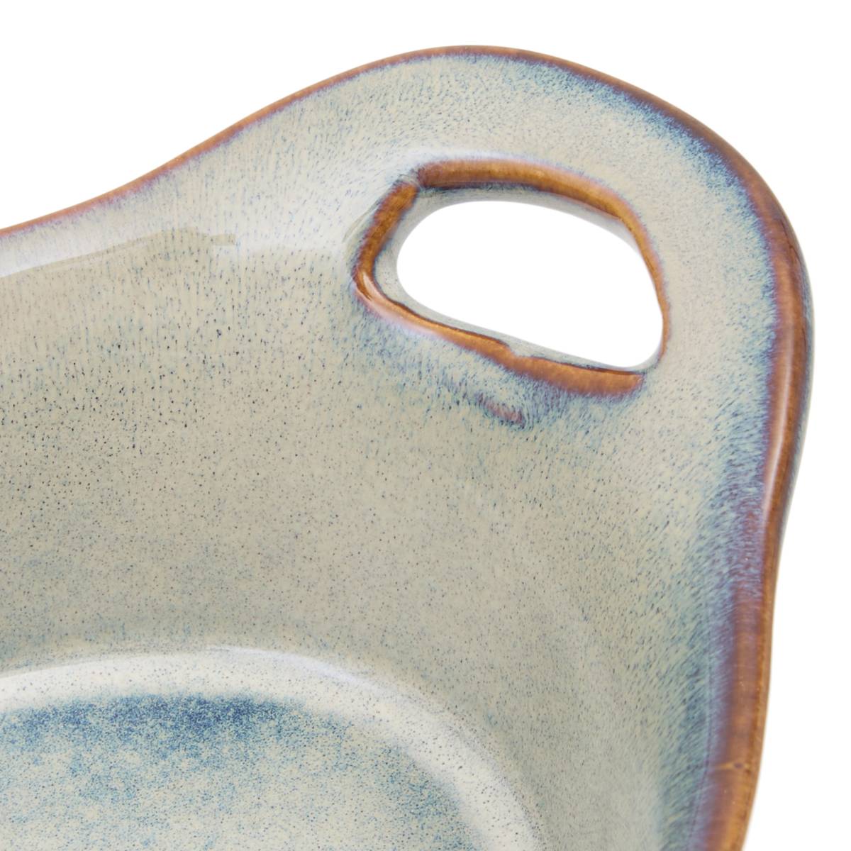 Oval baking dish "Unknown Land" Stoneware, 20.5x11.8 cm, Green Green
