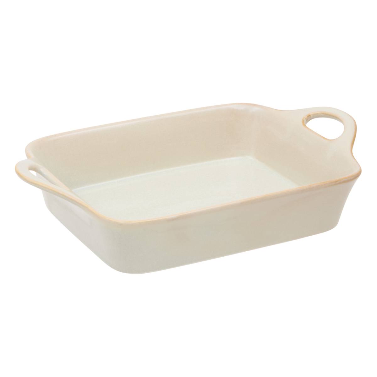 Rectangular baking dish "Unknown Land" Stoneware, 28,8x18,5 cm, Beige Beige