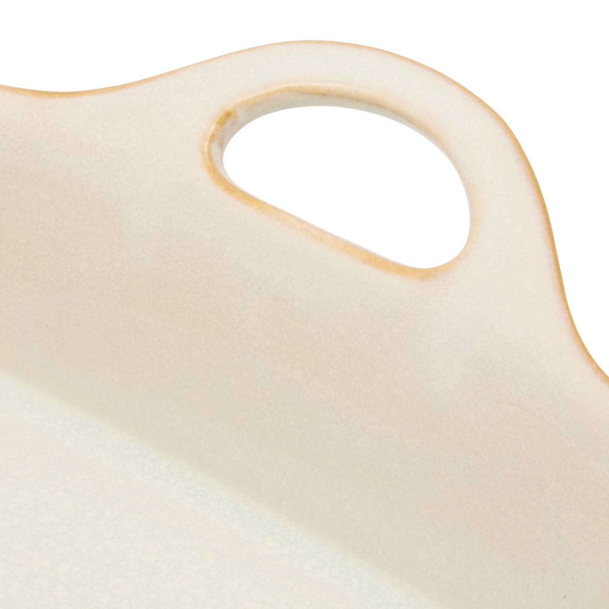 Rectangular baking dish "Unknown Land" Stoneware, 28,8x18,5 cm, Beige Beige