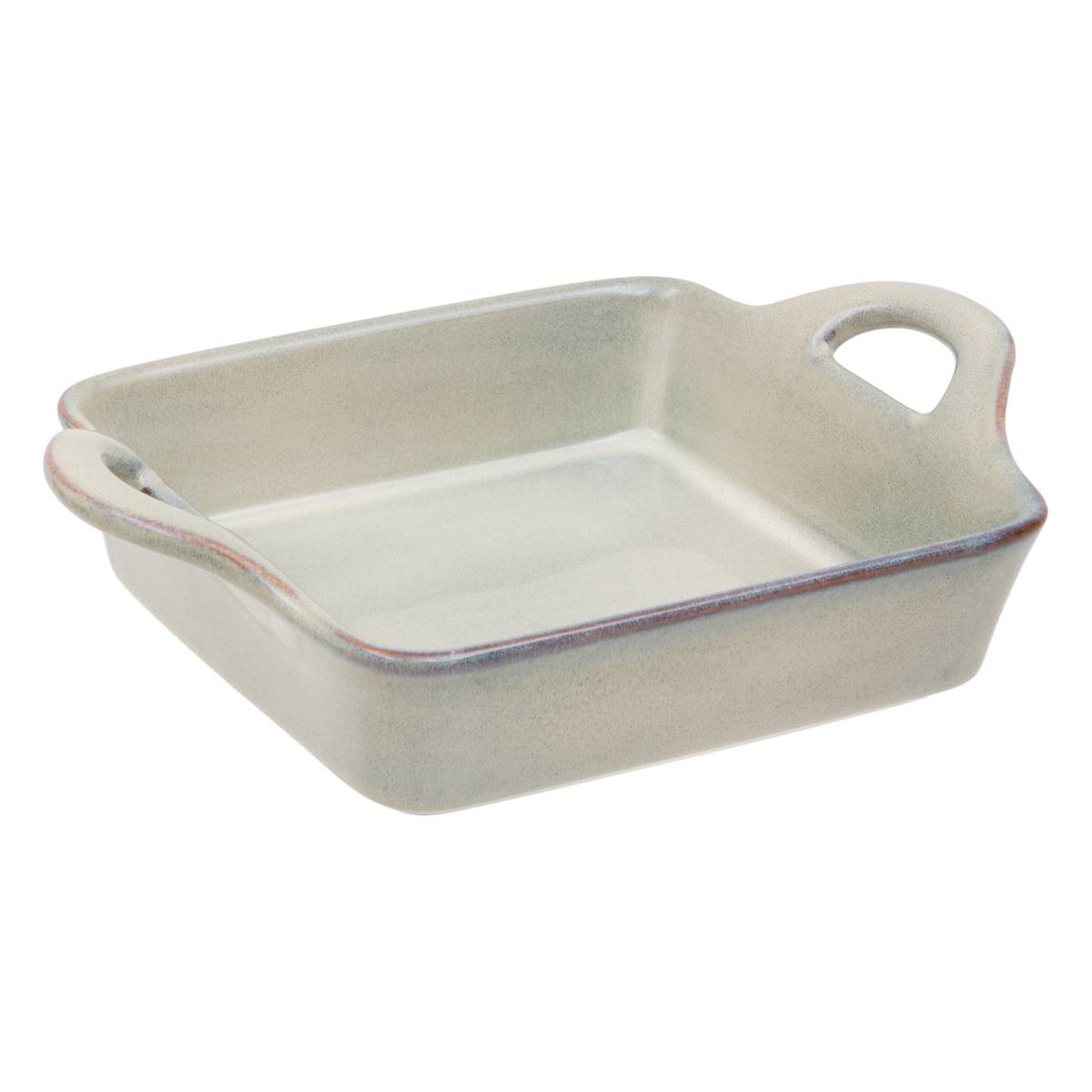Square baking dish "Unknown Land" Stoneware, 24.5x18.5 cm, Green Green