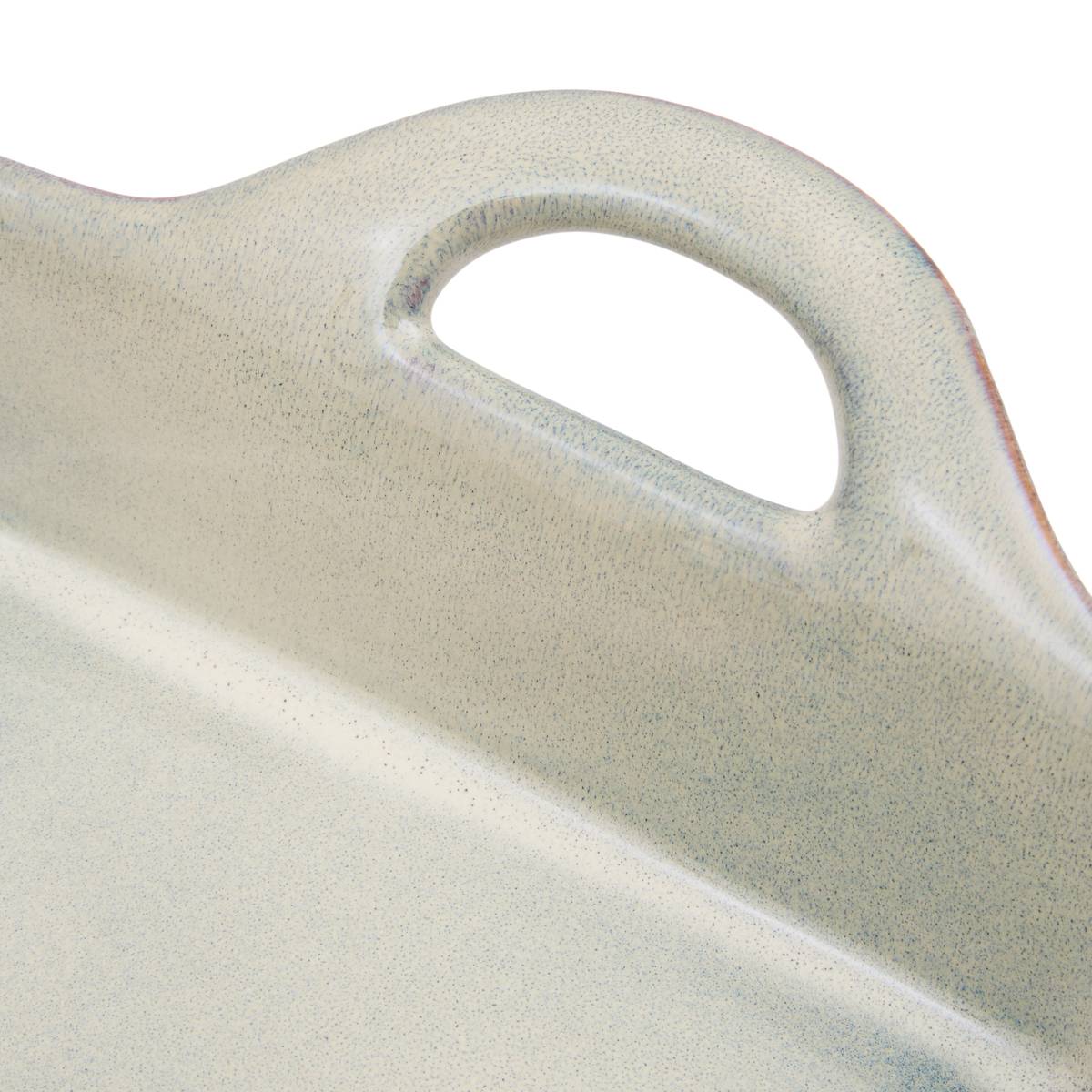 Square baking dish "Unknown Land" Stoneware, 24.5x18.5 cm, Green Green