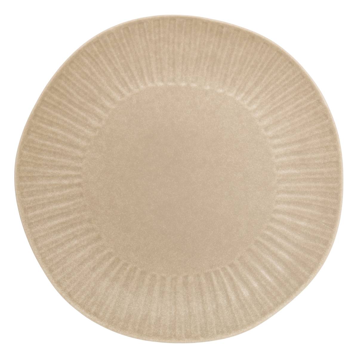 Presentation plate "Nyero" Earthenware, Ø32 cm Beige