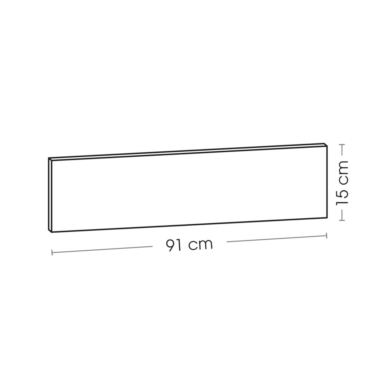 Set of 7 adhesive blades "Vera" Brown, 91x15 cm Brown