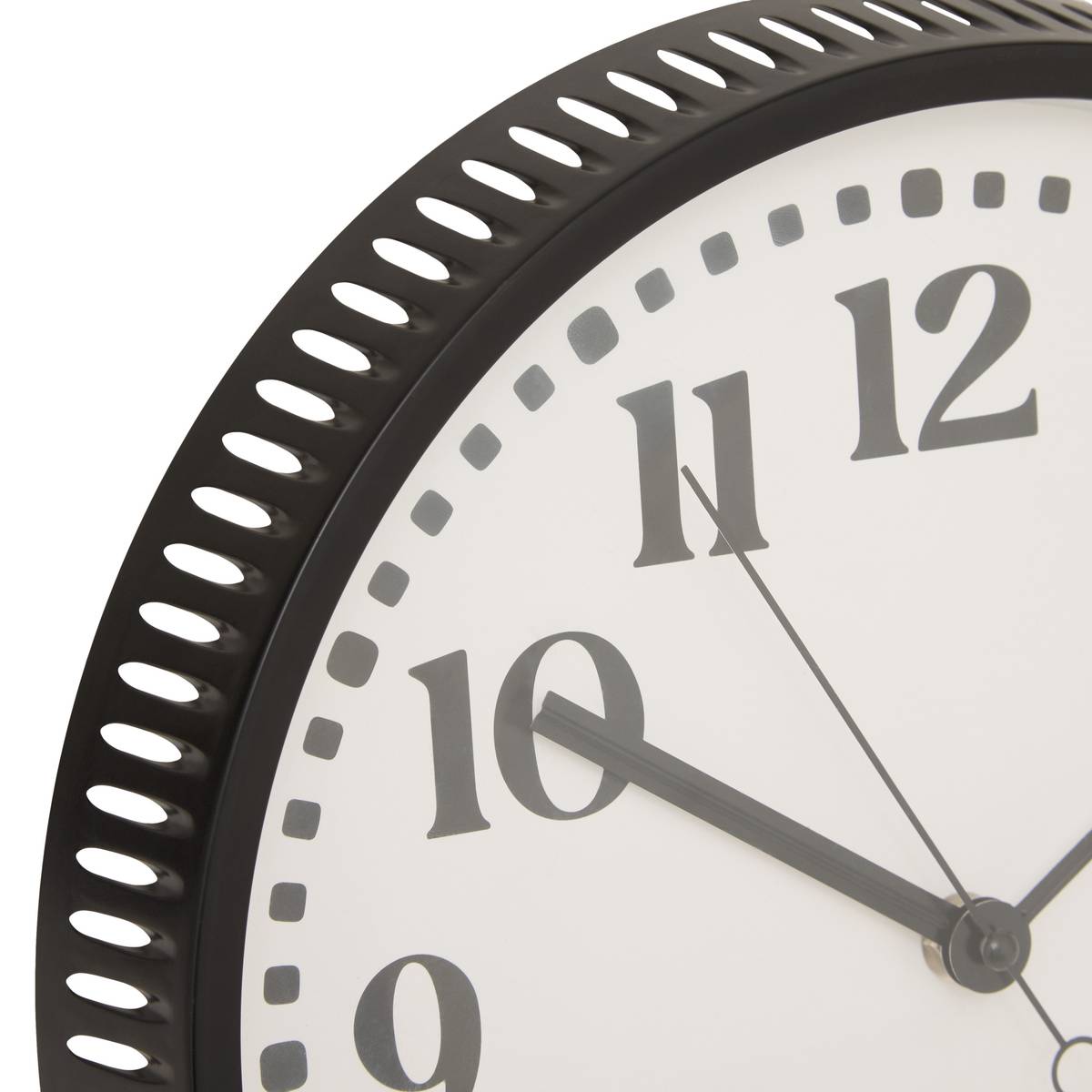Clock "Mehdi" Black & White, D.29.2 cm Noir & Blanc