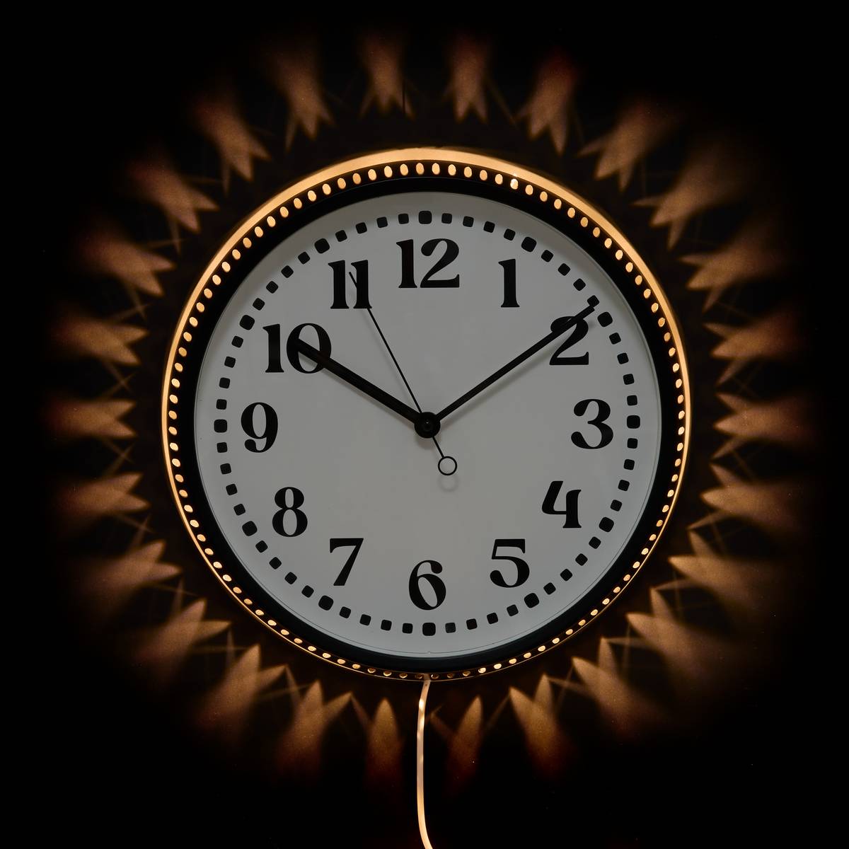 Clock "Mehdi" Black & White, D.29.2 cm Noir & Blanc