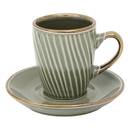 Mug Gift Set "Ella" 90 ml, Earthenware, Green Green