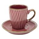 Mug Gift Set "Ella" 90 ml, Earthenware, Garnet red Garnet red