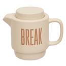 Teapot "Break time" 450 ml, Stoneware, Beige Beige