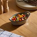 Oval baking dish "Unknown Land" Stoneware, 20.5x11.8 cm, Green Green